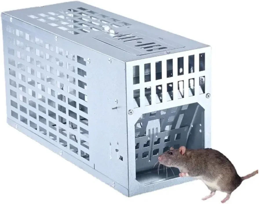 Rat Traps,Mouse Catcher Reusable Automatic Rat Cages Household Continuous Mousetrap Cage Safe and High Efficiency Mouse Tools