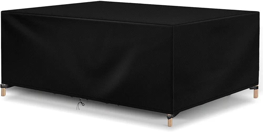 Outdoor Patio Furniture Covers Waterproof 600D Rectangular Outdoor Table and Chair Set Cover Wind Dust Proof Anti-UV Durable Patio Sectional Couch Cover 60" L x 36" W x 28" H / 150x90x70cm