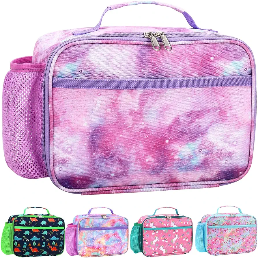 RHCPFOVR Kids Lunch Bag - Insulated Lunch Box for Boys Girls,Washable Lunch Bag and Reusable Toddler Leak-proof Lunchbox for School and Daycare