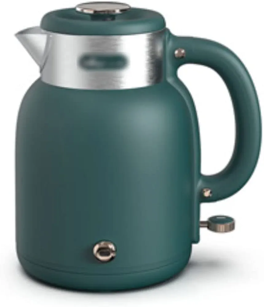 Electric Water Kettle Stainless Steel Electric Kettle 1.5 Litre Water Kettle With Fast Boil And Boil Dry Protection Large Capacity Kettle Electric Electric Tea Kettle (Color : Vintage Green)