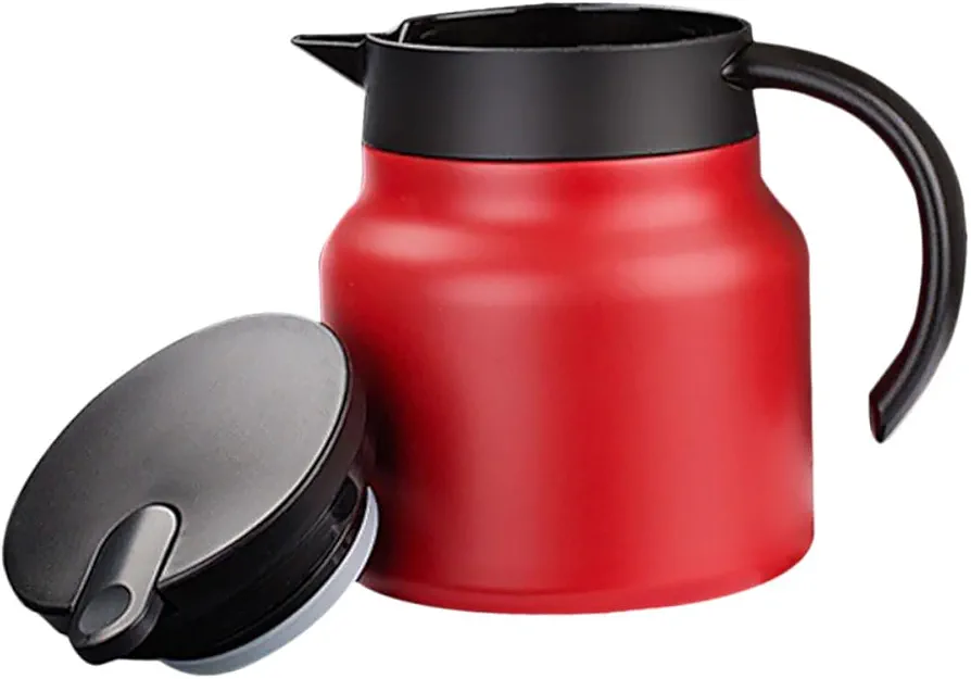 1pc Kettle Instant Electric Hot Mug Heater Warmer Control Car Heating Cup Stove Espresso Coffee Makers Drink Dispenser Coffee Machine Practical Water Bottle Stainless Steel Red