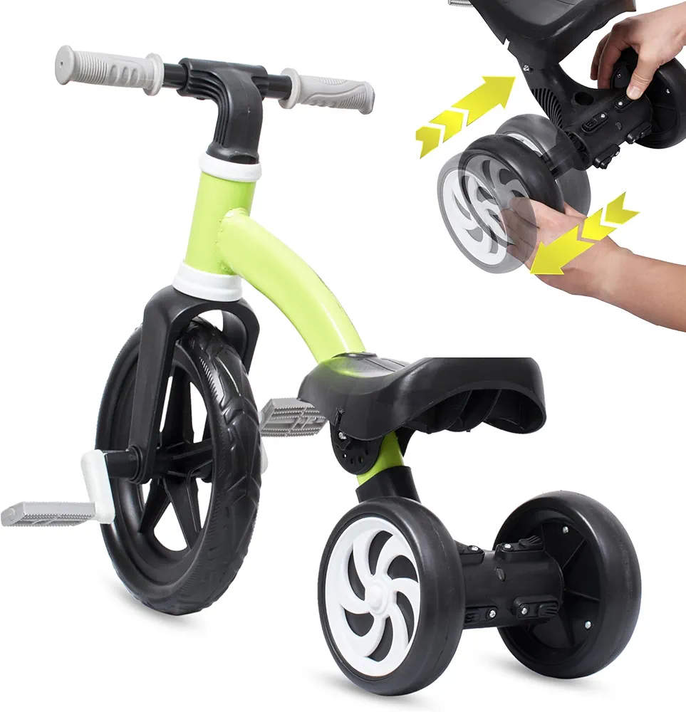 banana bike Baby Balance Bike - Tricycle for Toddlers - Kids Trike and Bike - Balance Bike Plastic - Removable Pedals and Adjustable Handlebar and Seat
