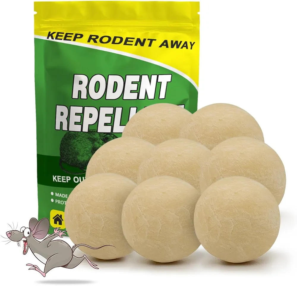 Mice Repellent,Peppermint Oil to Repel Mice and Rats,Rat Deterrent for House/RV/Boat/Shed/Cabin,Natural Indoor Mice Away-8P