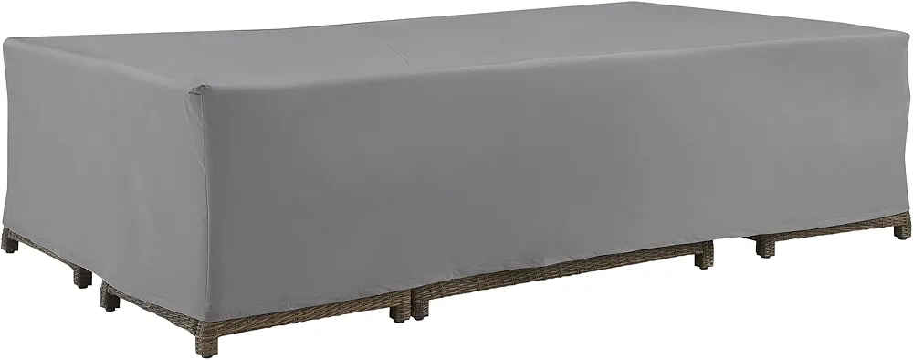 Crosley Furniture Patio Furniture Set Covers, Waterproof Outdoor Cover for Dining, Conversation, Sectional, Gray