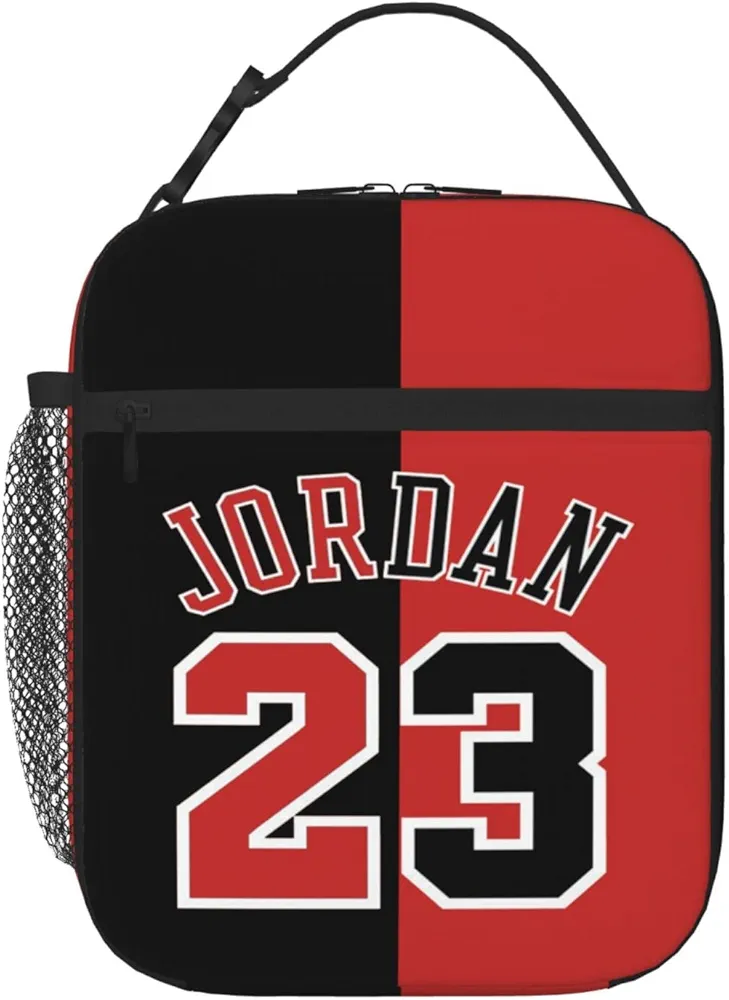 Basketball 23 Lunch Bag Women's Men's Insulated Lunch Box Reusable Girls Boys Lunch Tote Portable Bag for Work, Picnic, Travel
