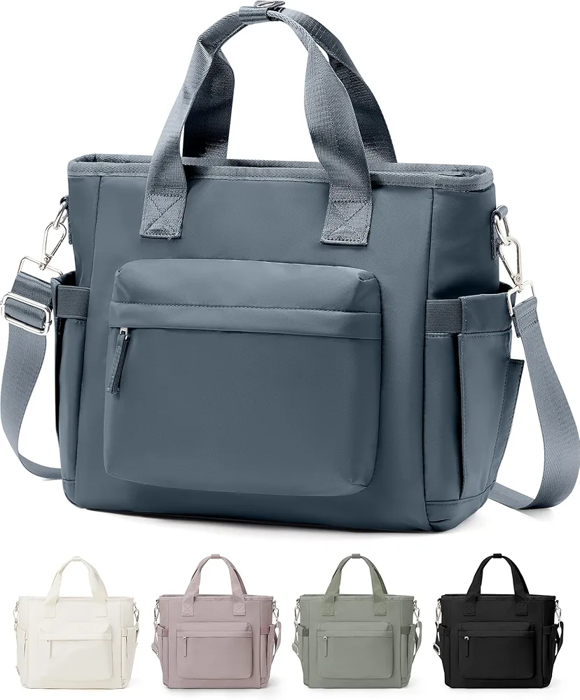 Insulated Lunch Bag Women Large Lunch Tote Bag with Shoulder Strap Adult Lunch Box Fit and Fresh Lunch Bags for Women Men Lunch Boxes for Work Royal Blue Lunch Bag with Water Bottle Holder
