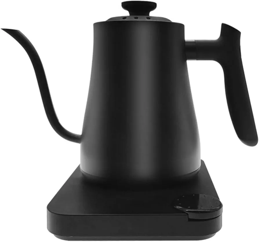1L Electric Kettle, Smart Electric Kettle with Thermometer, Stainless Steel Hot Water Boiler, 1200W Fast Boiling, Pour Over Kettle for Tea Coffee (US Plug 110V)