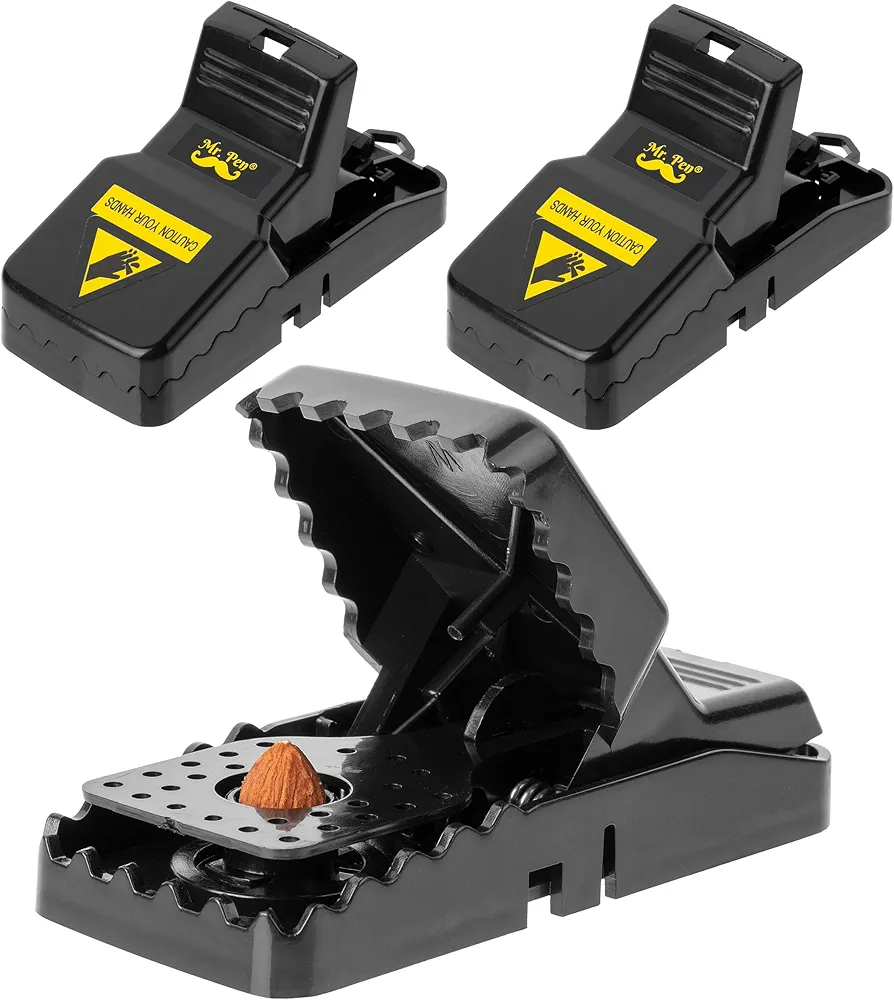 Mr. Pen- Mouse Traps, 3 Pack, Mice Trap, Mice Traps for House Indoor and Outdoor, Mouse Traps Indoor for Home, Mouse Traps Outdoor, Mouse Snap Trap, Snap Traps for Mice, Reusable Mouse Traps