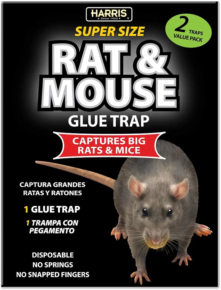 Harris Toughest Rat Glue Trap (2/Pack)