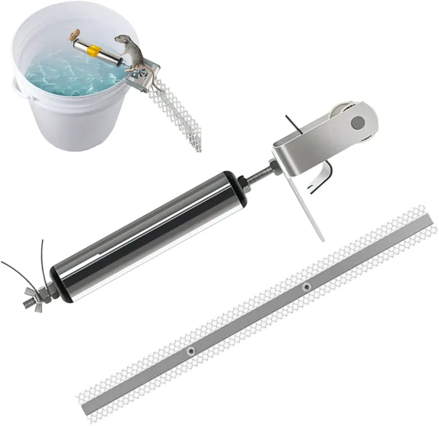 Mouse Trap,Live Catch and Release Bucket Spin Roller with an Original Ring for Mice Rats Rodents.Humane Roller+Ramp,Automatic Roller Mouse Trap for Indoor Outdoor Auto Reset