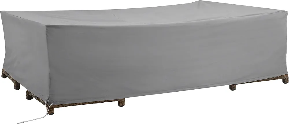 Crosley Furniture Patio Furniture Set Covers, Waterproof Outdoor Cover for Dining, Conversation, Sectional, Gray