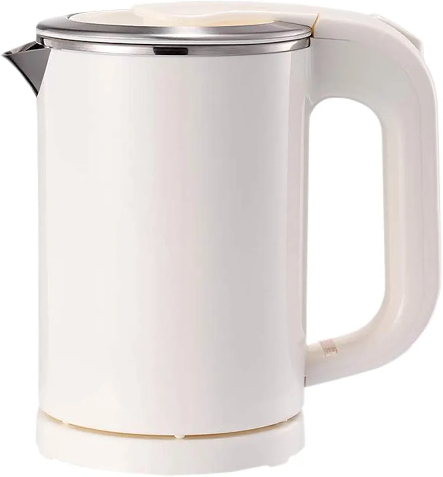0.5L Portable Travel Electric Kettle Suitable For Traveling Cooking, Boiling (White)