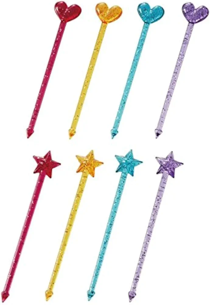 Food Picks Bento Lunch Accessories Colorful Brilliantly Long Picks Heart Star