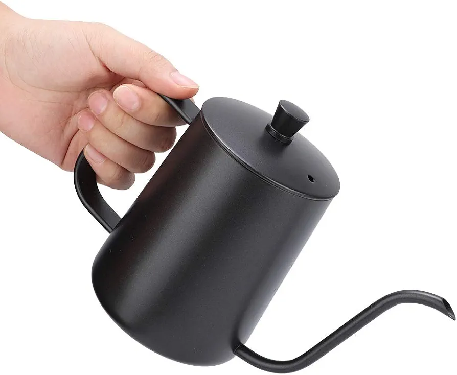 Gooseneck Kettle, Stovetop Kettle Gooseneck Kettle Stovetop Modern Design 304 Stainless Steel TPFE for Induction Cooker And Open Flame Heating (#2)