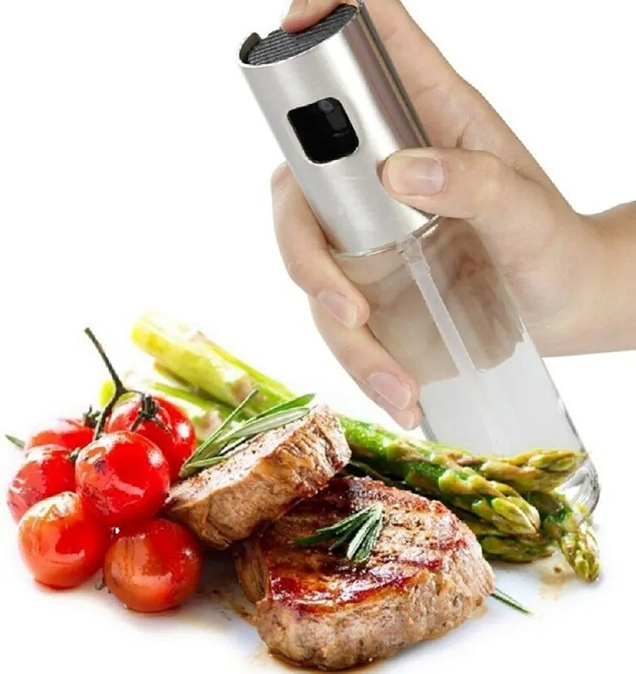 Olive Oil Sprayer Oil Dispenser Glass Bottle Cooking Spray Pump Kitchen by SHG