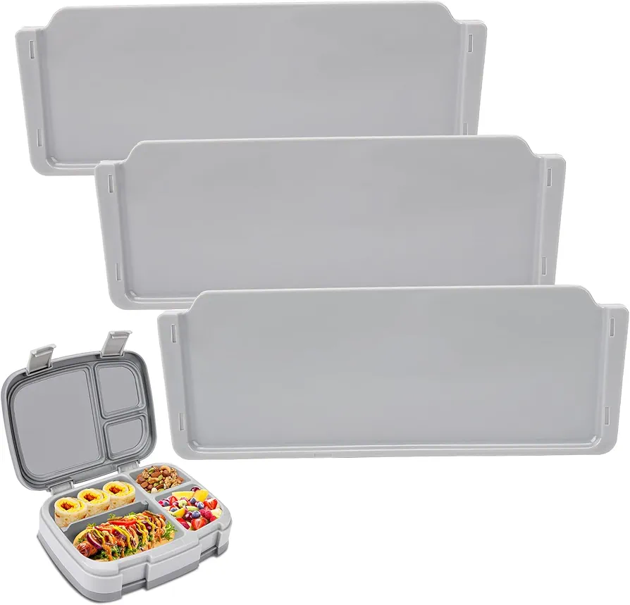 Axlksia 3 Pcs Silicone Lunch Box Dividers Compatible with Bentgo Fresh, Replacement Bento Box Dividers for Bentgo Modern & Pop Models, Lunch box Accessories Insert Divider for Bentgo Adult LunchBox