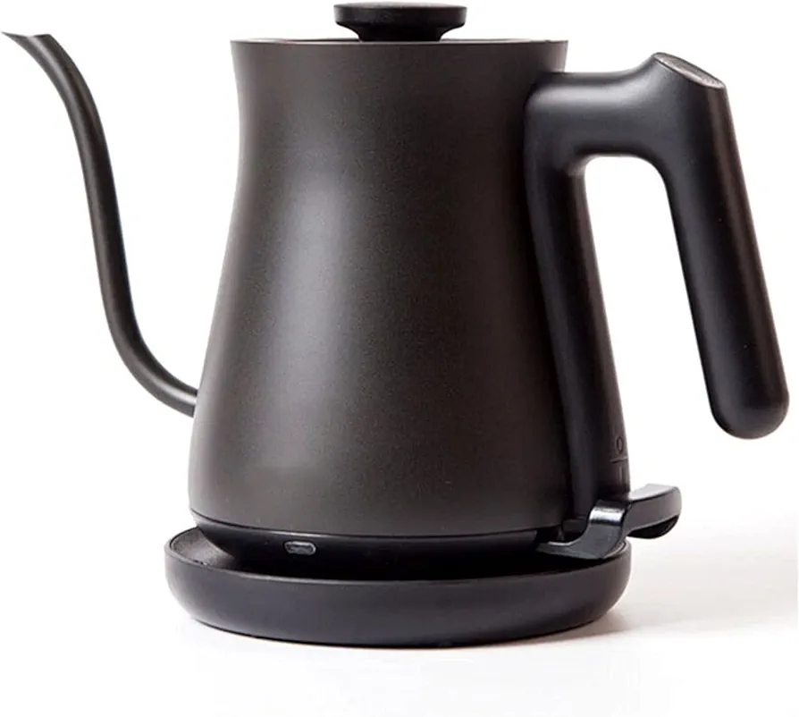 Kettles for Boiling Water, Gooseneck Heating Kettle Anti-Dry Household Slender Mouth Tea Making Pot Stainless Steel Drip Coffee Tea Kettle Boil-Dry Protection, Stainless/Eu/220V