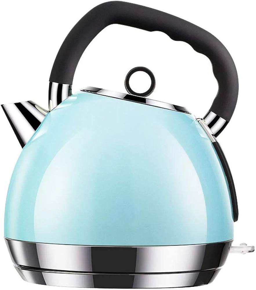 Classical Electric Kettle, Stainless Steel Fast Boiler Jug Kettle, Auto Off and Boil Dry Protection, 1.8L [Energy Class A+++] (Color : Blue)