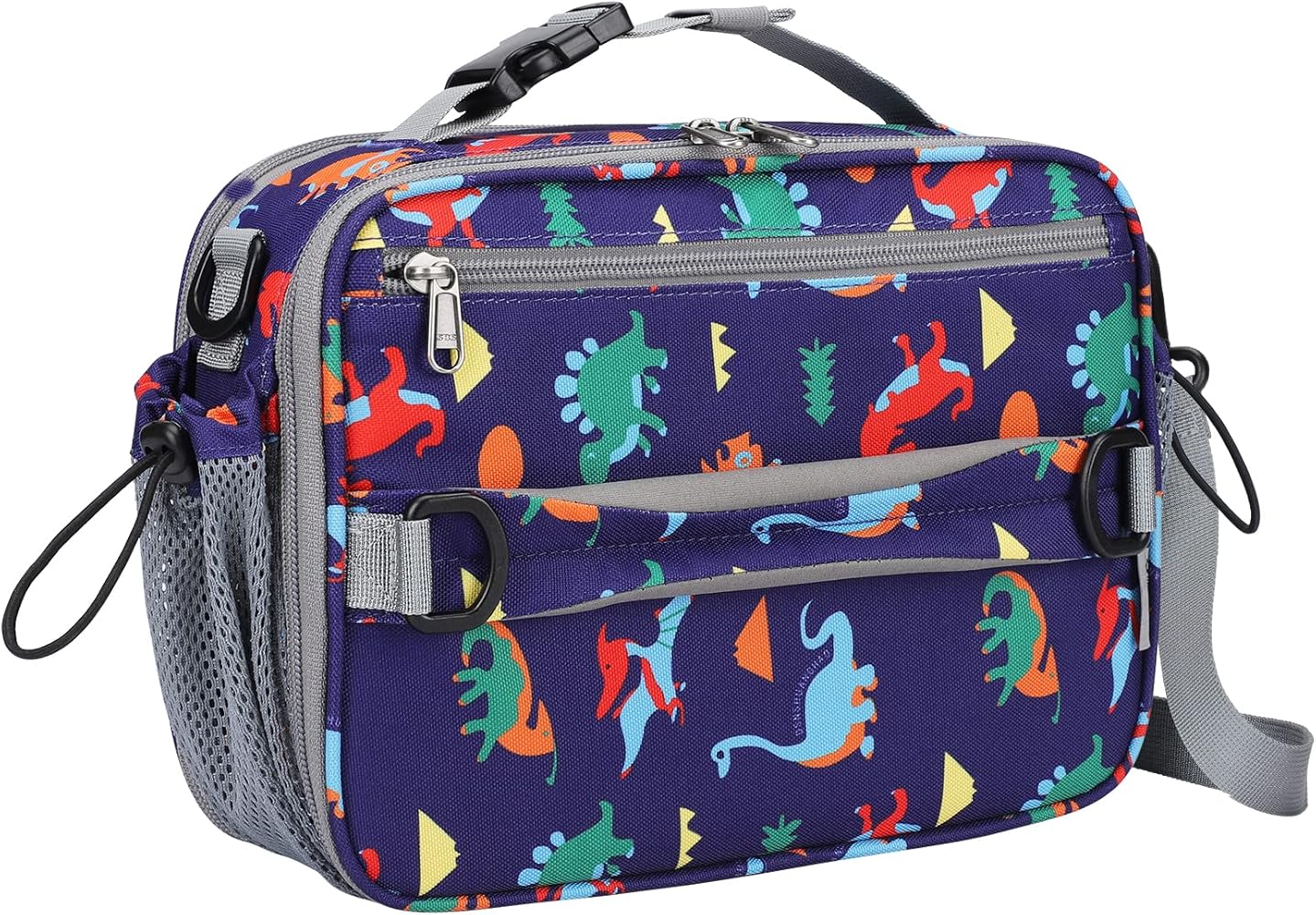 Maelstrom Lunch Box Kids,Expandable Kids Box,Insulated Bag for Kids,Lightweight Reusable Tote Boy/Girl,Suit School/Picnic,9L,Dinosaur