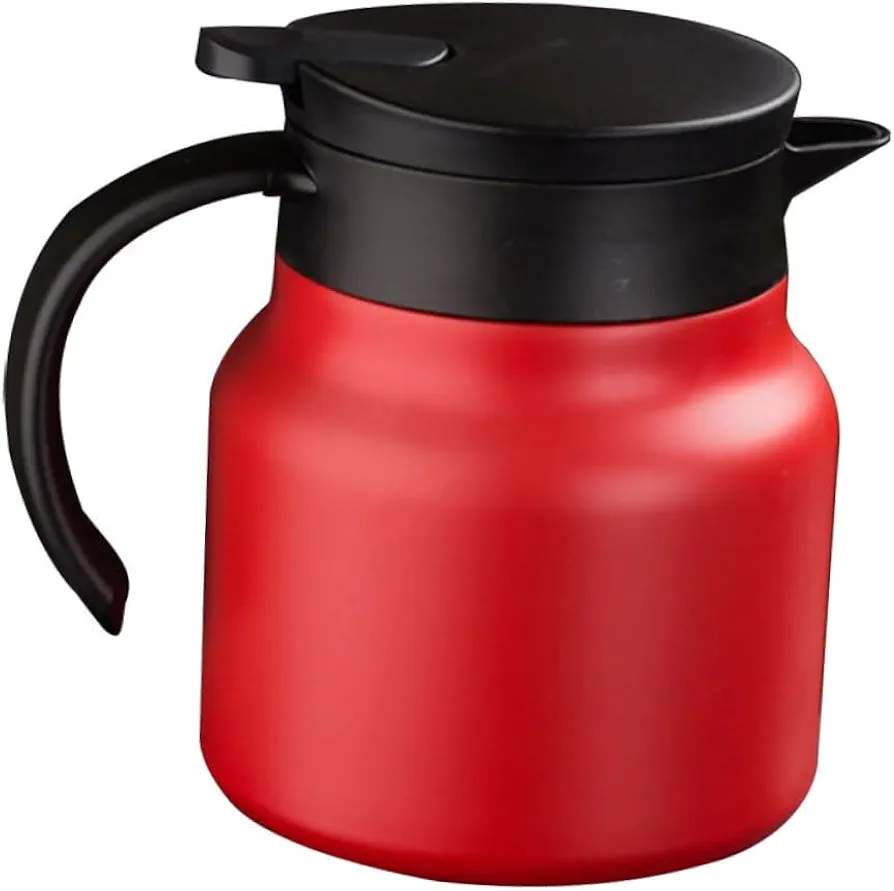 TIDTALEO 1pc Kettle Heater Control Electric Car Mug Instant Stove Warmer Hot Heating Cup Water Jugs Espresso Maker Coffe Machine Waterbottle Insulation Water Bottle Stainless Steel Red