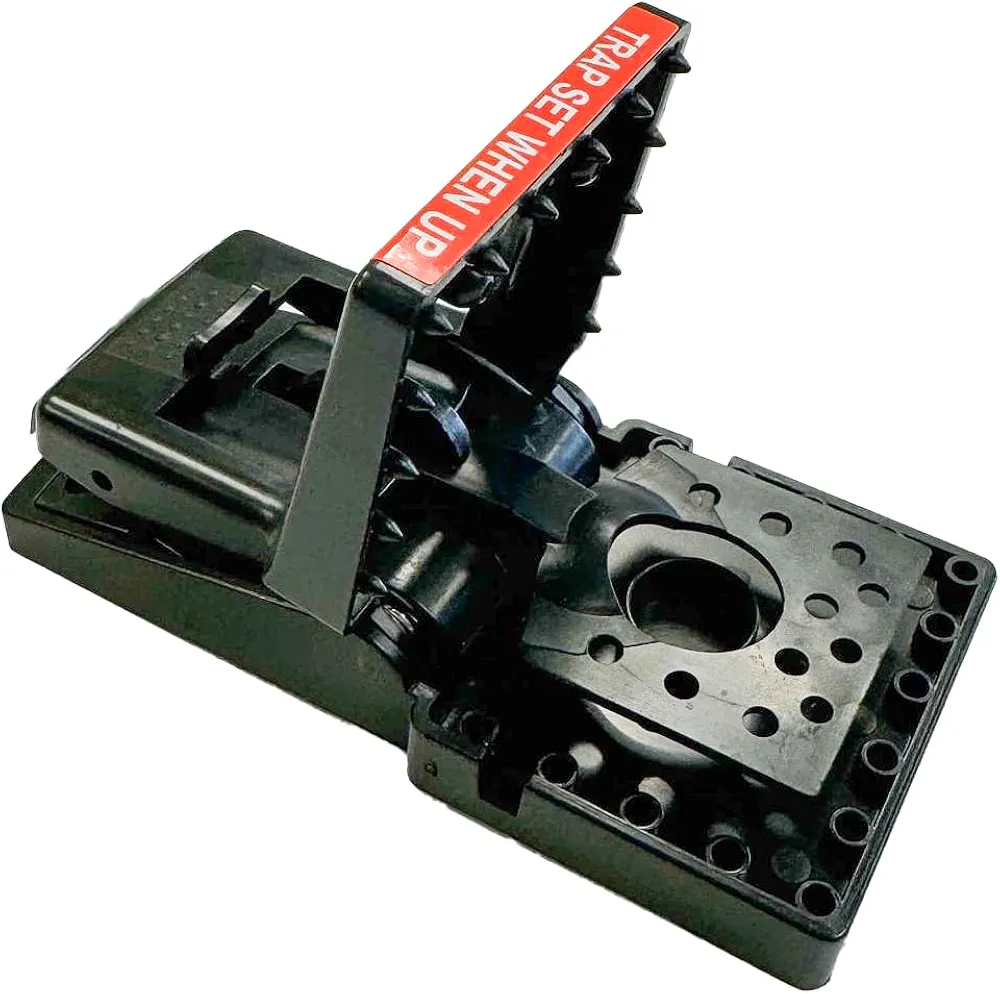 JT Eaton 409 Jawz Plastic Mouse Trap for Solid or Liquid Bait, 2-Pack