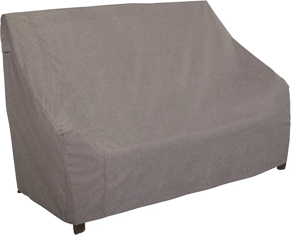 Modern Leisure Garrison Patio Loveseat Cover - Weather-Resistant Fabric - Outdoor Furniture Protection Perfect for Patio, Deck, and Porch - 82.5" L x 38" D x 38.25" H - Heather Grey