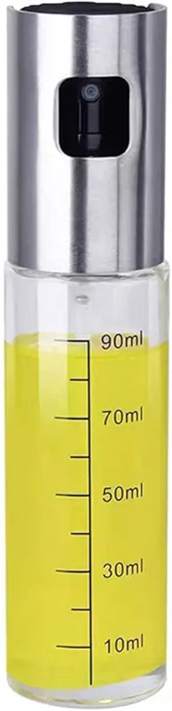 Oil Sprayer for Cooking,Olive Oil Sprayer Mister,100ml Glass Oil Spray Bottle for Kitchen,Portable Kitchen Gadget for Air Fryer,Baking,Salad,Grilling,Roasting