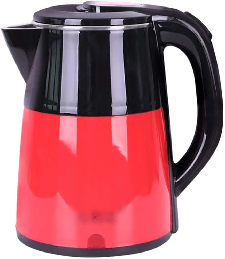 GaRcan Electric Kettles 2.5l Large Capacity Electric Kettle Stainless Steel 360° Swivel Base Water Boiler Quick Boil Cordless Base Hot Water Boiler ease of use (Red B)