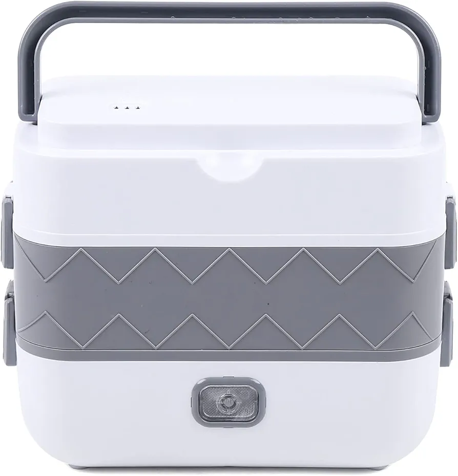 Electric Lunch Box, 2 Layers 1.48L Self Cooking Heating Food Steamer Heater Portable Mini Rice Cooker Bento Box for Home Office School,Electric Heating Lunch Boxes