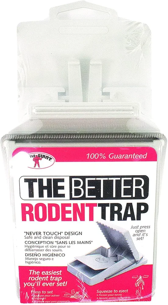 Little Giant® Rodent Trap | The Easy Release Rodent Trap | Press Open Trap | Mouse/Rat Trap