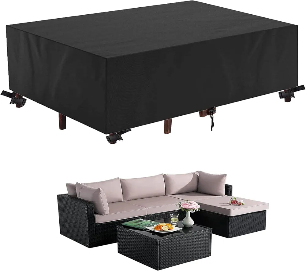 600D Heavy Duty Patio Furniture Cover,67"x31"x39" Outdoor Sectional Sofa Couch Set Covers Waterproof, Dust and Snow Patio Furniture Set Covers for Outdoor Table Chair