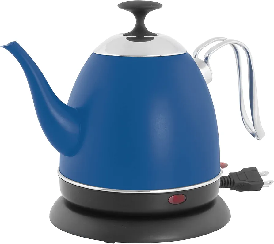 Chantal Mia electric water kettle, Matte Blue Ryder, 32 oz/4 cups