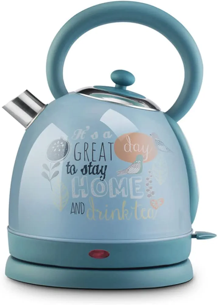 Electric Water Kettle Traditional Electric Fast Boil Kettle 1.7 L Stainless Steel Kettle Electric With Quiet Boil Cordless Kettle Automatic Shut Off Electric Tea Kettle (Color : Classic blue switch)