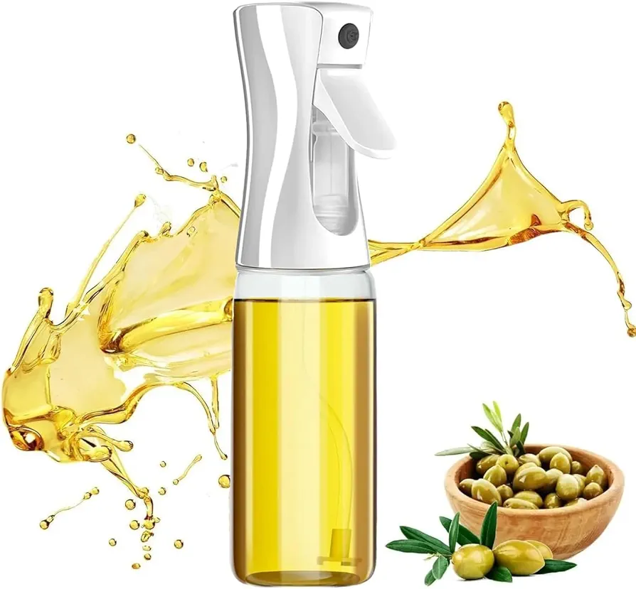 Advanced Glass Oil Sprayer for Cooking - Refillable Food Grade Oil Spray Bottle with Portion Control, Thick Glass, Strong Spray - Oil Mister Spray Bottle for Cooking Kitchen, Salads, BBQs, Baking