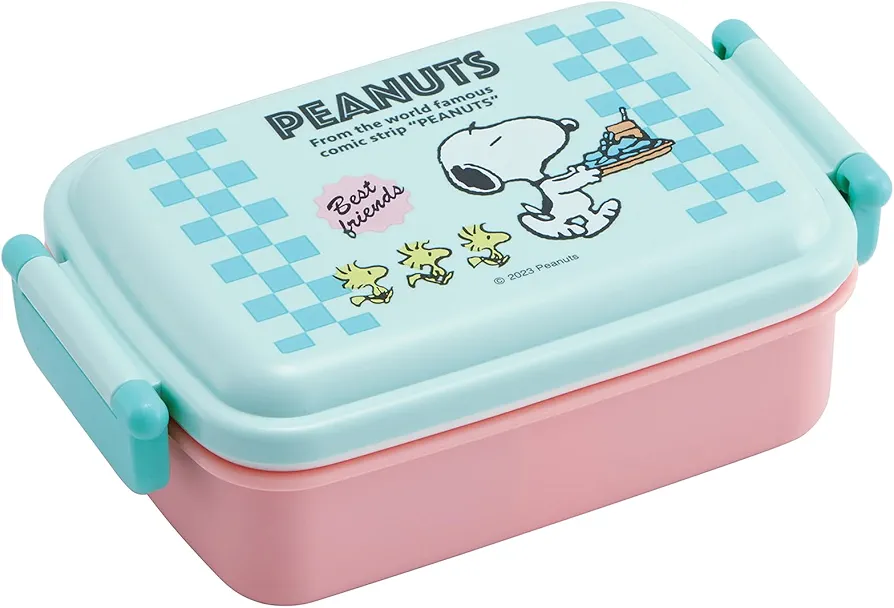 Peanuts Lunch Box 15.22oz (80's Cafe Design) – BPA Free, Microwave Safe Without Lid, Dishwasher Safe