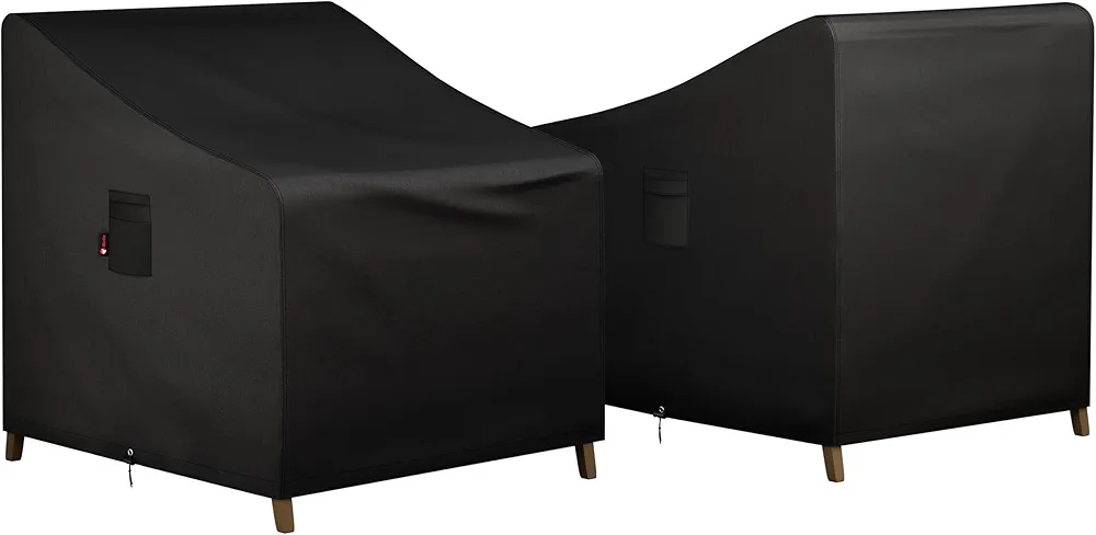 iBirdie Waterproof Outdoor Chair Covers 29W 30D 36H inch 2 Pack Patio Furniture Covers