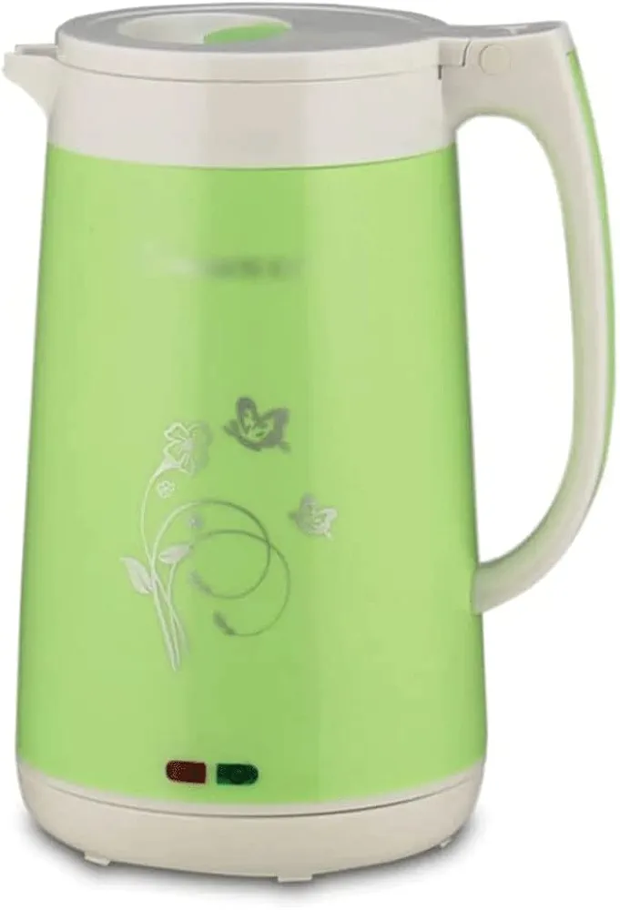 GaRcan Electric Kettles Double Electric Kettle Electric Boil Dry Safety Automatic Shut-off Hot Water Boiler Cordless Stainless Steel Water Boiler ease of use (Green)