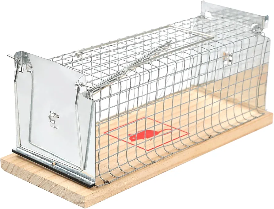 Rat cage, Chipmunk, Rat, Mouse Rodent Trap, Suitable for Indoor and Outdoor Vole Hamsters, Live Traps and Ready Release