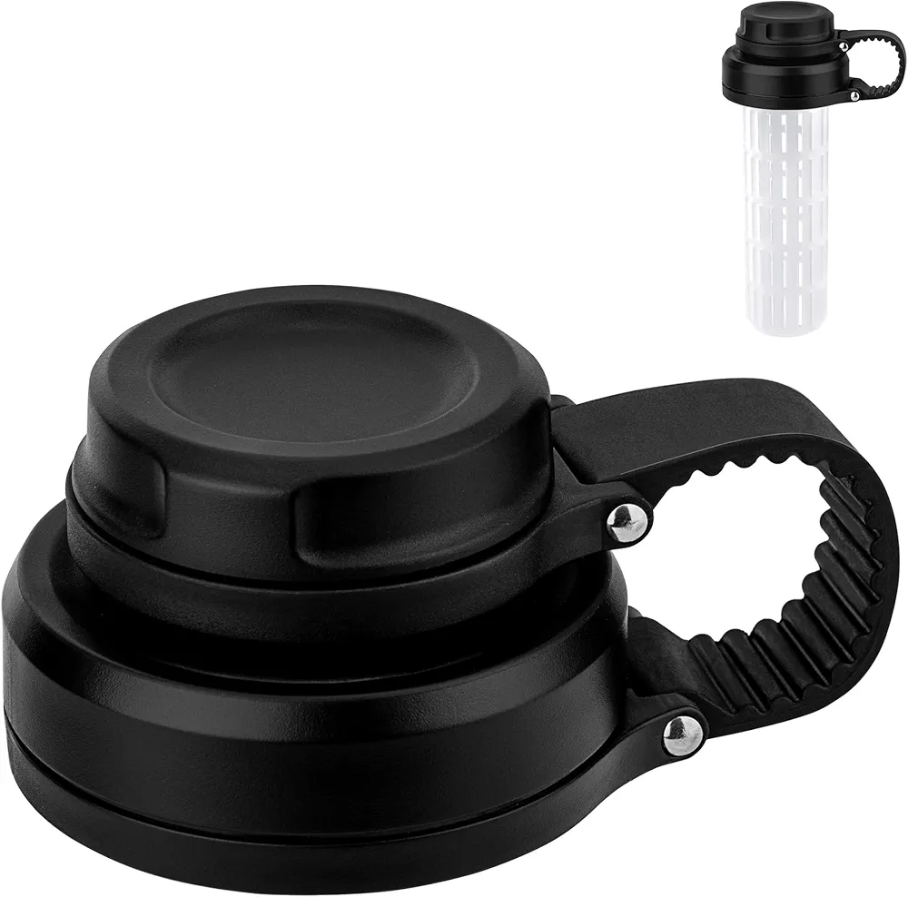 Clear Spout Lid for Hydro Flask 12 16 20 32 40 64 oz Wide Mouth Bottle,Replacement Lid for 2.28" Wide Mouth Sport Water Bottle Accessories