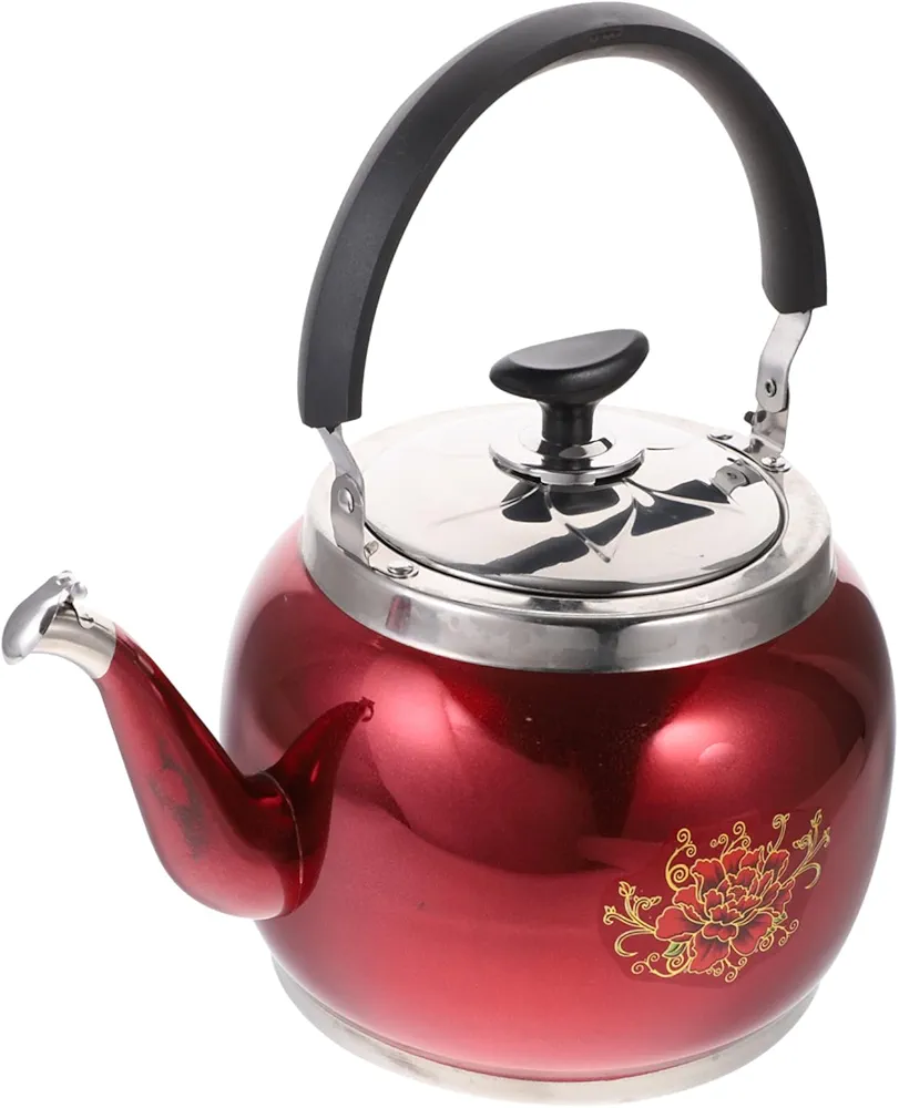 Ciieeo Buzzing Kettle Whistling Kettle Stainless Steel Kettle Tea Making Kettle Water Heating Pot Restaurant Kettle Water Kettle Office Kettle Beep Stove Induction Cooker Honk Boiler