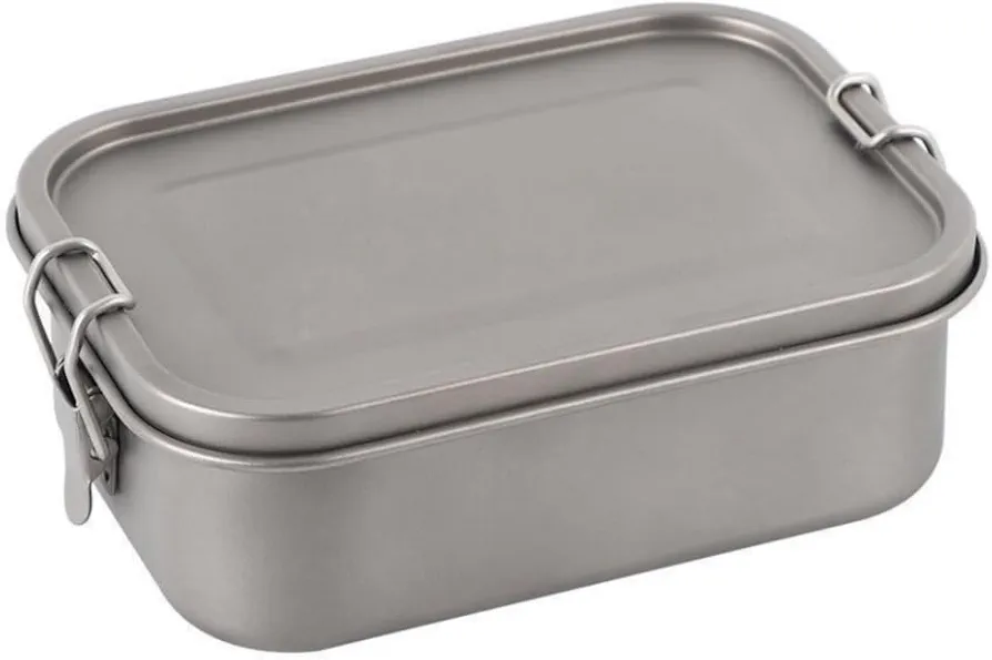 Titanium Lunch Box, 27oz Insulated Food Container with Leakproof Lid, Bento Box for Mens Women, Leak-Resistant for Office Travel outdoors, Gray