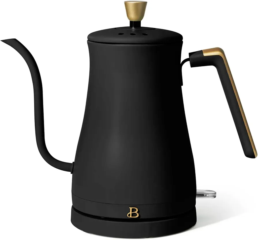 Beautiful 1L Electric Gooseneck Kettle, by Drew Barrymore (Black Sesame)