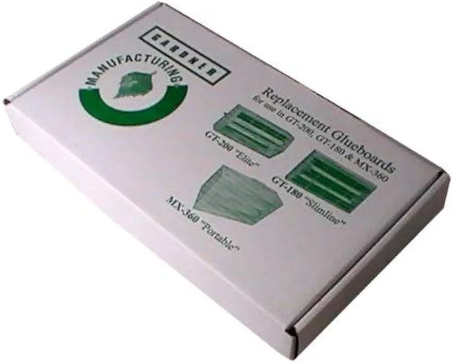 Gardner EL-62 Insect Trap Replacement Glue Boards for GT-180, GT-200, GT-215, MX 360 (Black, 10 Pack)