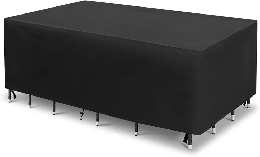 Patio Furniture Covers Waterproof 102''L x 55''W x 30''H/260x140x75cm, Rectangular Outdoor Furniture Set Cover, Sectional Sofa Couch Set Covers for Winter, Protect Your Outdoor Furniture - Black