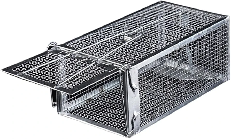 Automatic Household Mousetrap Mouse Cage Metal Mice Rodent Rats Catcher Automatic Rat Pet Tools Household Gadget (Size : As Shown)