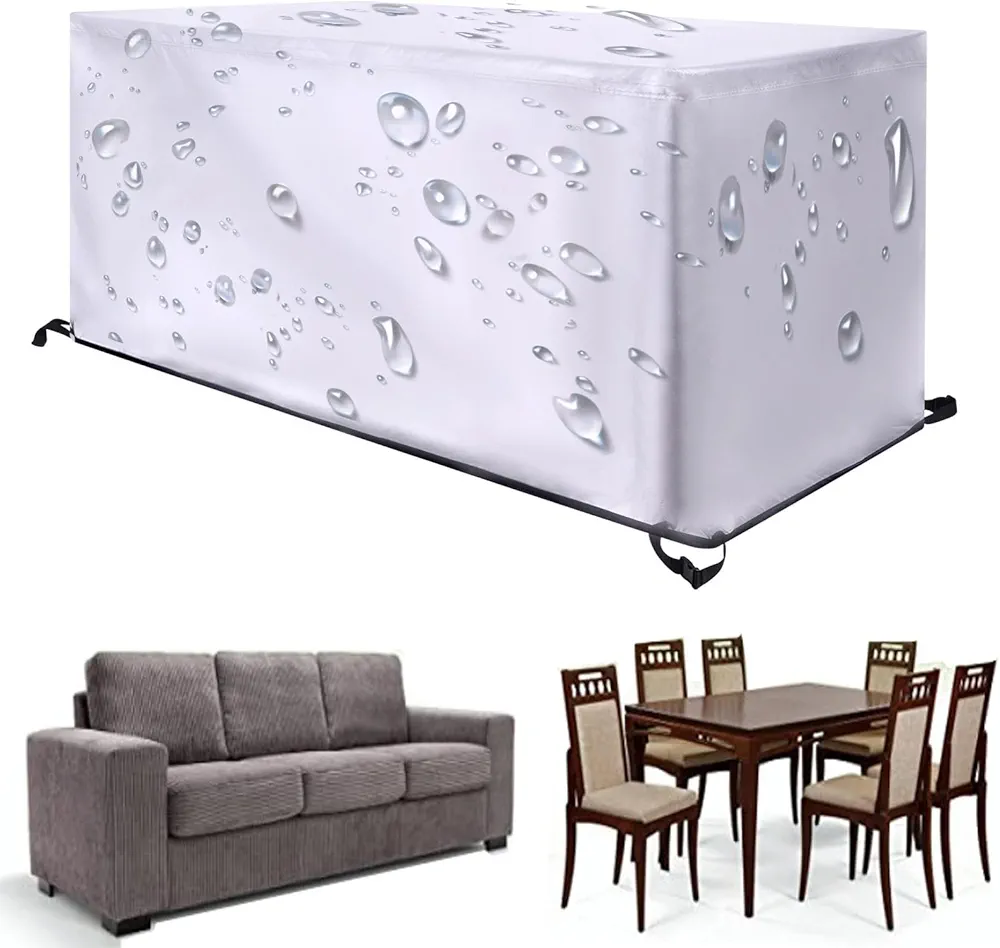 Outdoor Garden Furniture Covers - 110x55x29in (LxWxH) 420D Oxford Cloth Outdoor Patio Garden Furniture Waterproof Covers Rain Snow Chair covers Sofa Table Chair Patio Bench Dust Proof Cover