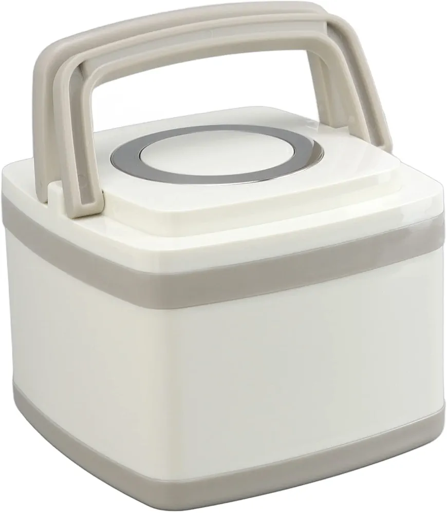 LIZEALUCKY Portable 304 Stainless Steel Lunch Box Leak Proof Large Capacity Vacuum Insulation Bento Lunch Box with Lid Food Compartment for Home(Single Layer 0.9L)
