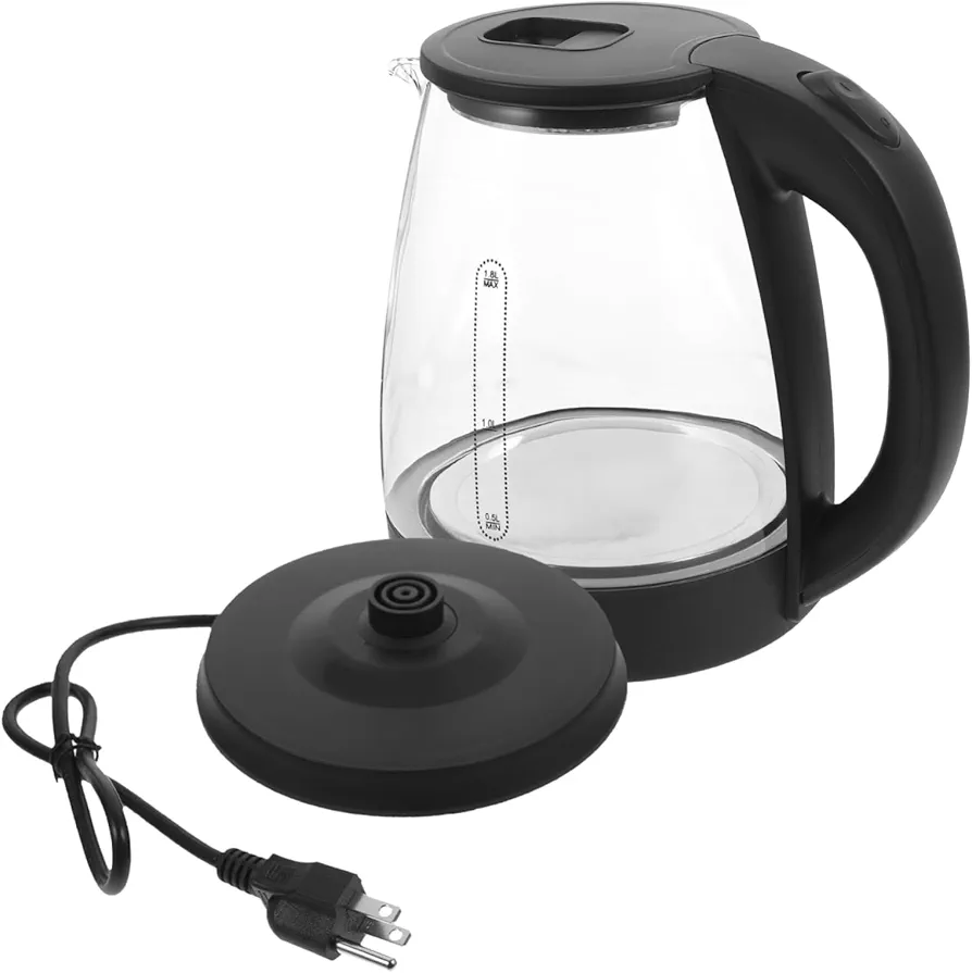 SHOWERORO Electric Kettle Water Kettle Household Kettle Coffee Kettle Large Capacity Kettle Practical Kettle Coffee Pot Electric Tea Kettle Glass Kettles Kettle for Kitchen Boiler With Base
