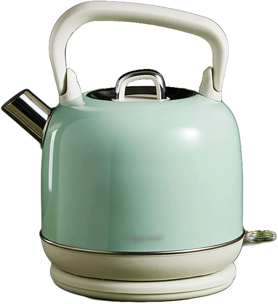 Electric Water Kettle Traditional Electric Kettle Stainless Steel Fast Boil Kettle 2L Large Capacity Quiet Boil Electric Kettle Auto Shut-Off Electric Tea Kettle (Color : Green)