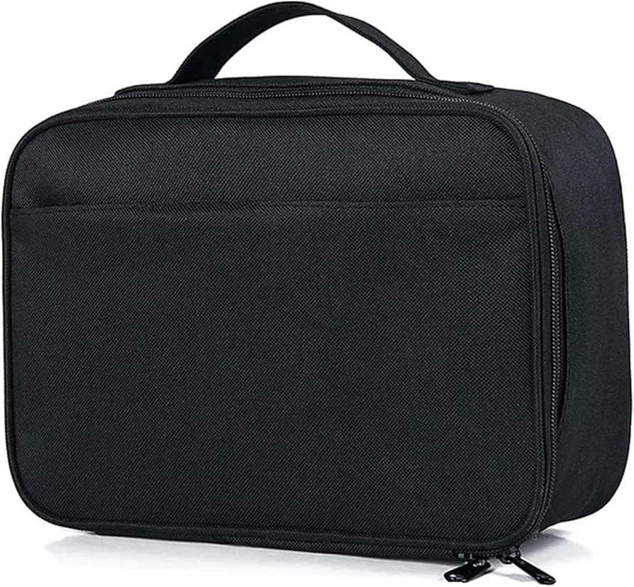 BLIRITEL Small Lunch Bag for Women Men, Insulated Reusable Lunch Bag, Thermal Mini Lunch Box, Portable Cooler Bag for Work Picnic Travel, Food Snacks Lunch Containers for Adults (Black)